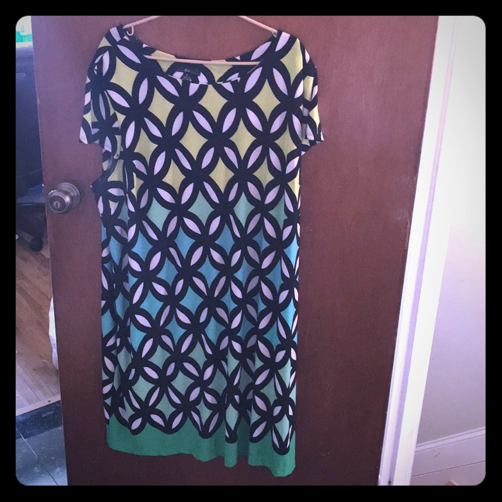 Brand new R&K black and Multi-colored dress